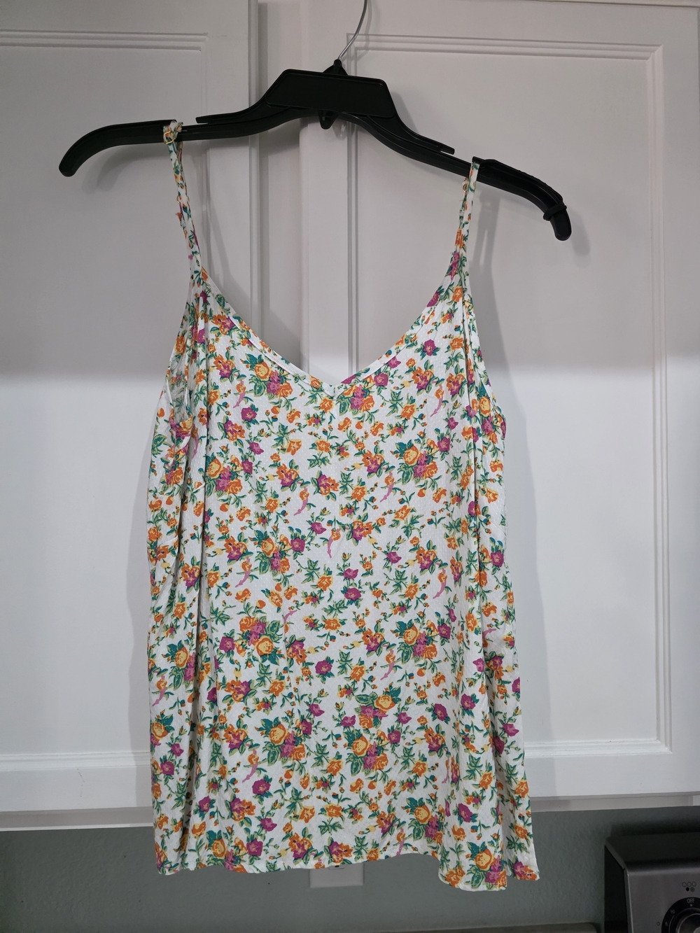 Cynthia Rowley White Floral Spaghetti Strap Camisole Size Small NWT